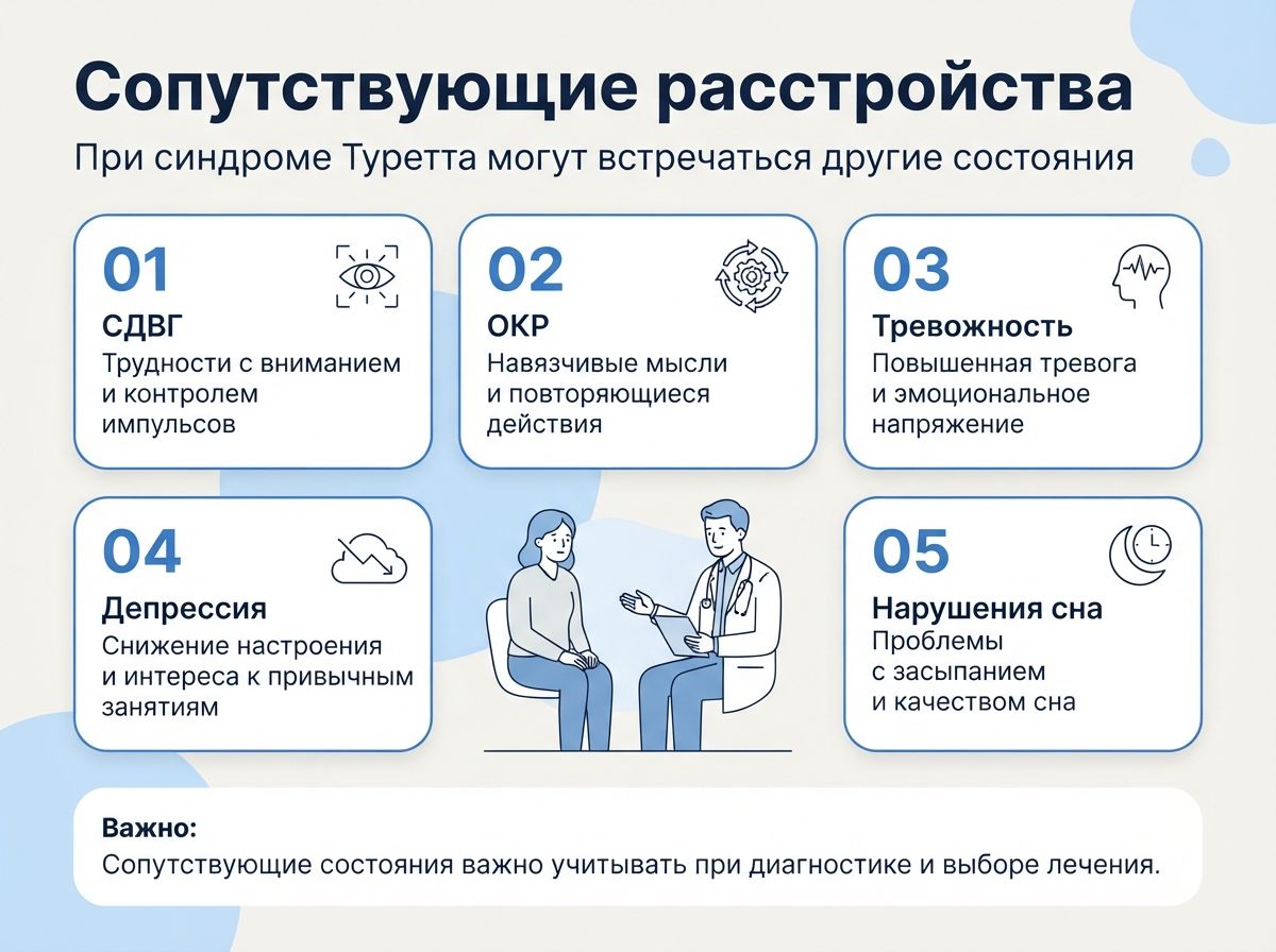 Лечение синдрома Туретта в Октябрьском инфографика